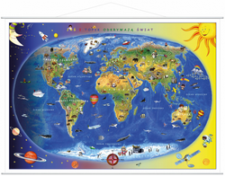 Mapa Świata dla dzieci 140x100cm